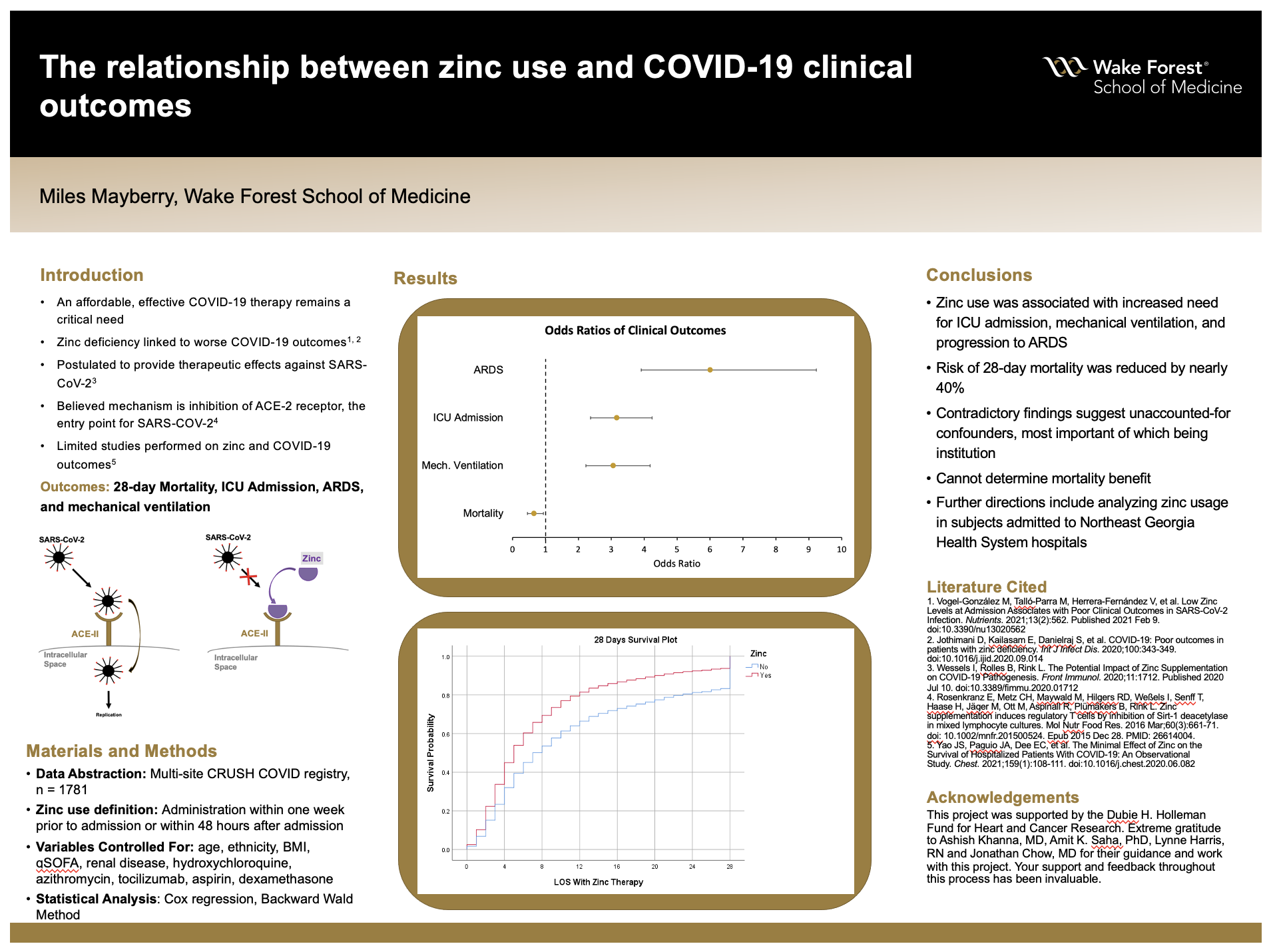 Showcase Image for The relationship between zinc use and COVID-19 clinical outcomes