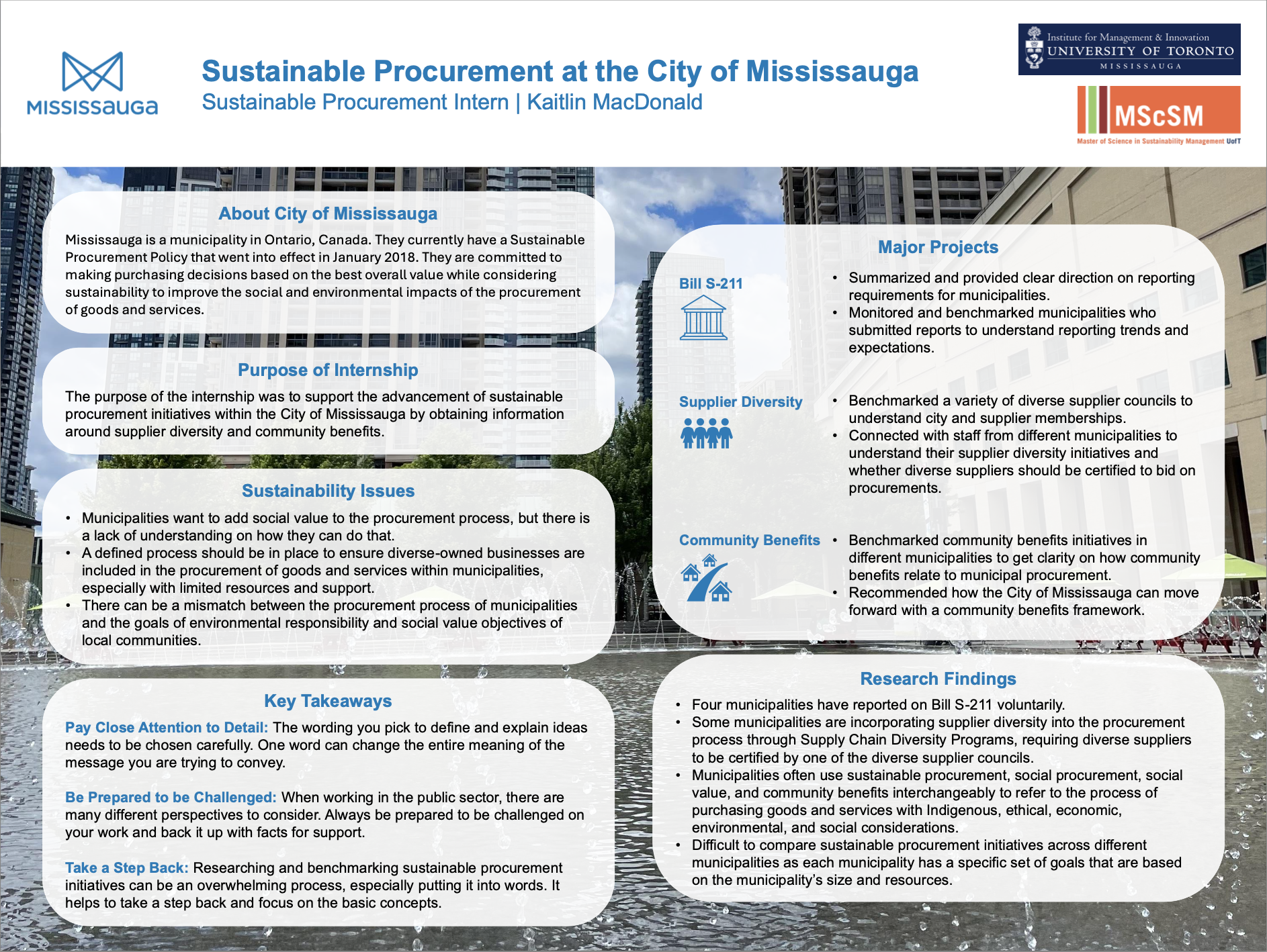 Showcase Image for Sustainable Procurement at the City of Mississauga 