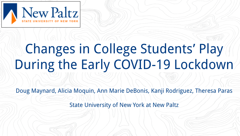 Showcase Image for College Students’ Experience With Play During the Early COVID-19 Lockdown 
