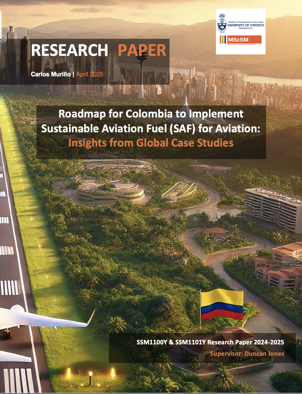 Showcase Image for Roadmap for Colombia to Implement Sustainable Aviation Fuel (SAF) for Aviation: Insights from Global Case Studies