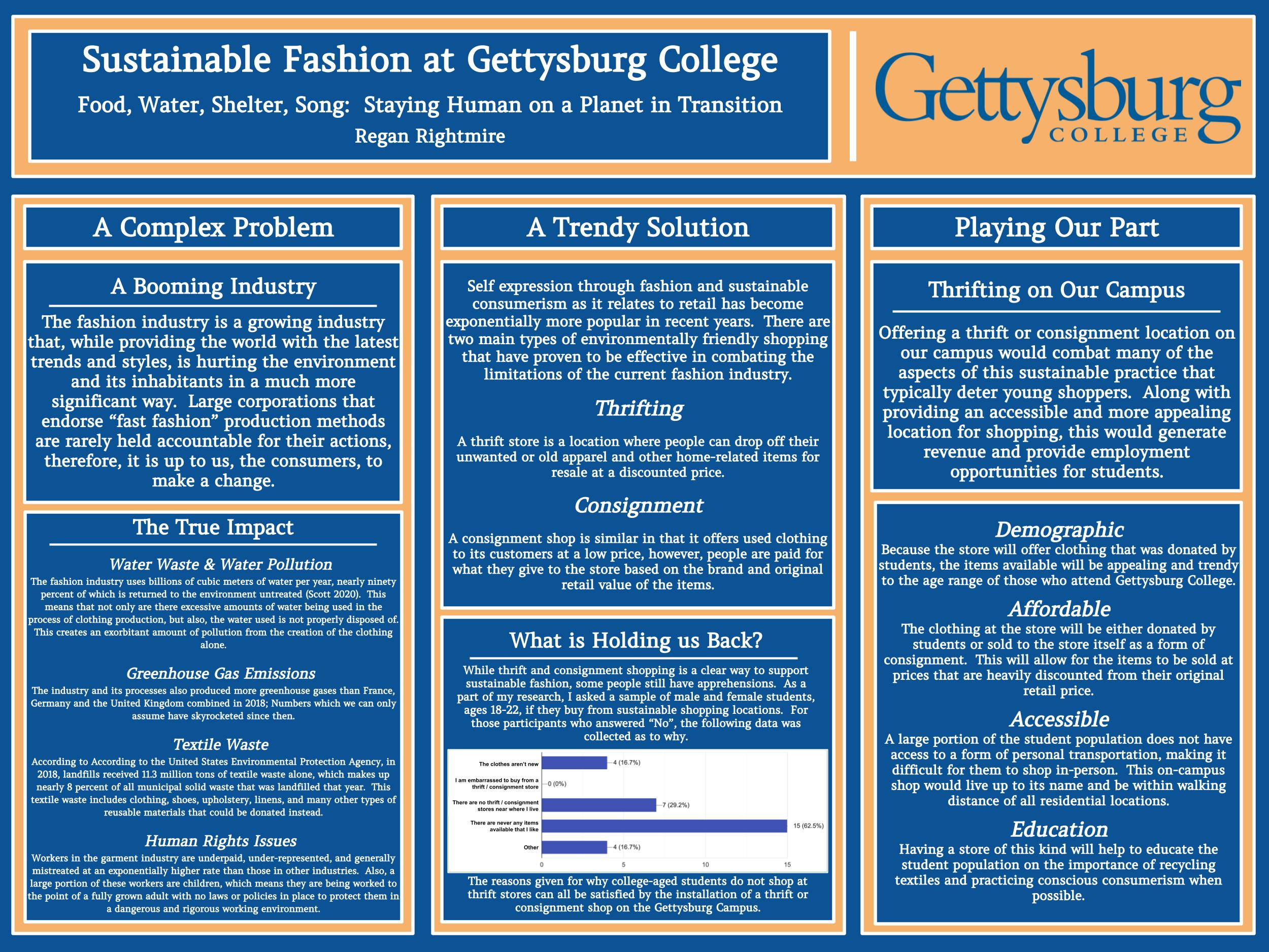 Showcase Image for Sustainable Fashion at Gettysburg College
