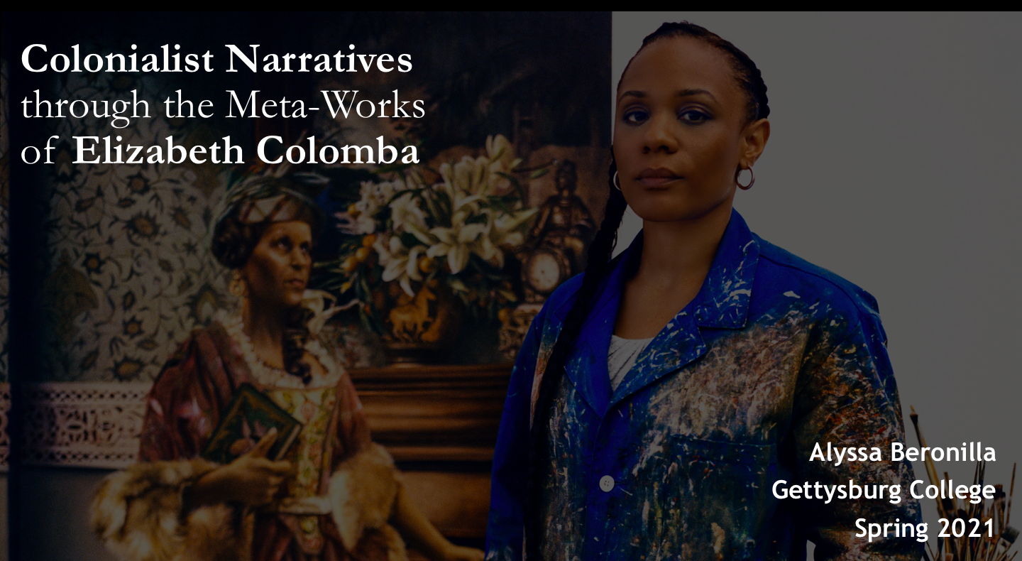 Showcase Image for Colonialist Narratives through the Meta-Works of Elizabeth Colomba