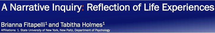 Showcase Image for A Narrative Inquiry: Reflection of Life Experiences 