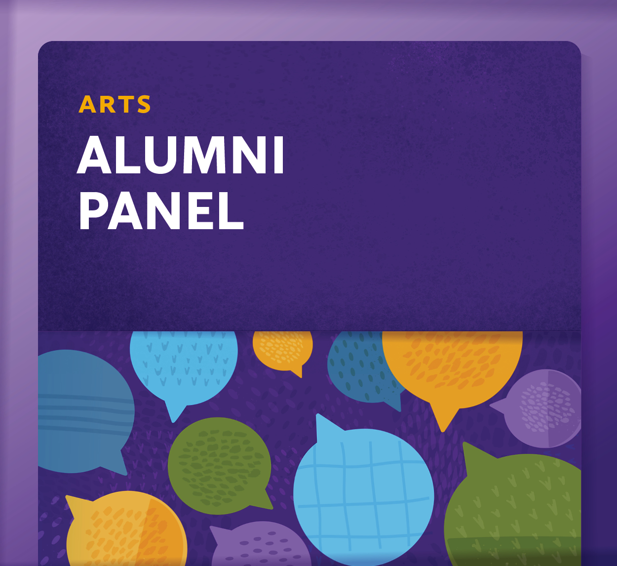 Showcase Image for Arts Alumni Panel