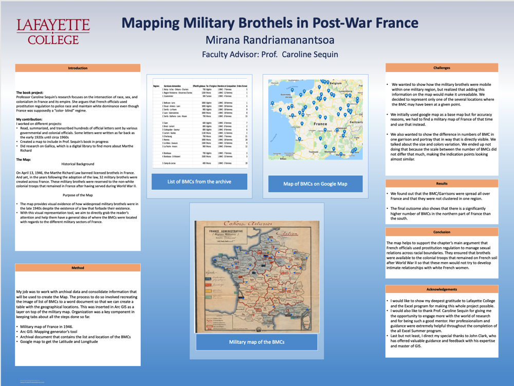 Showcase Image for Mapping Military Brothels in Postwar France