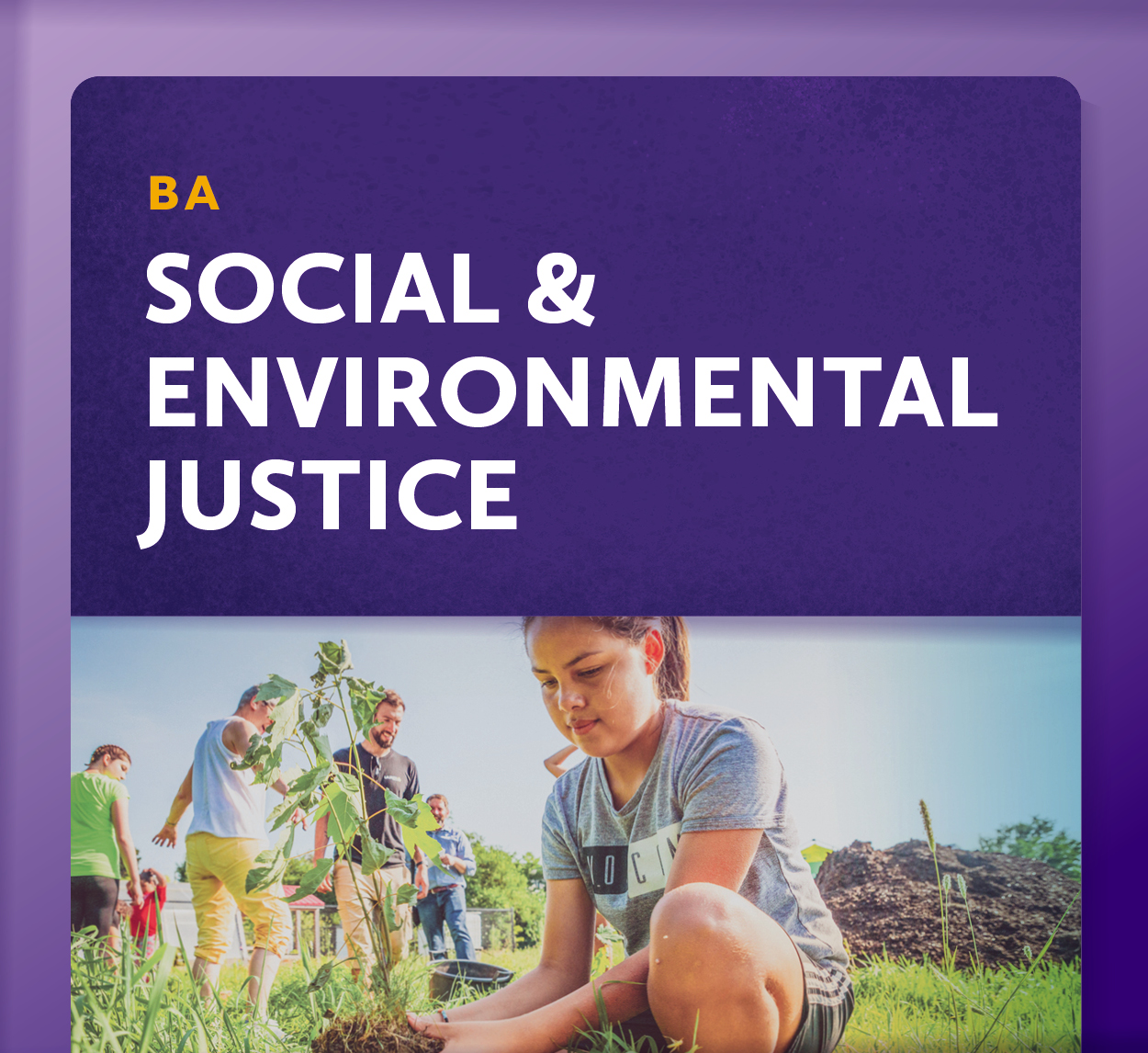 Showcase Image for Social and Environmental Justice (BA)