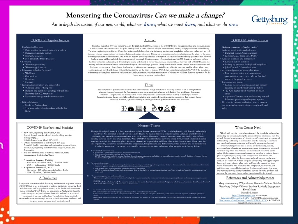 Showcase Image for Monstering COVID-19: Can we make a change?