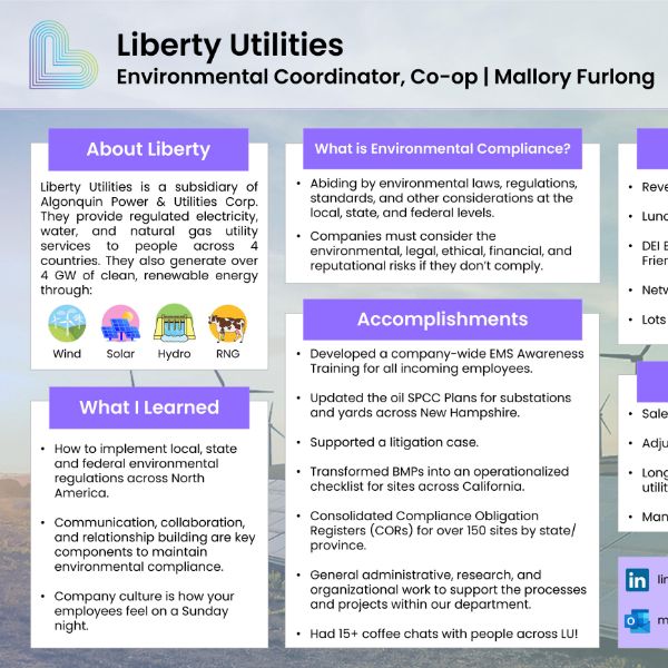 Showcase Image for Liberty Utilities Internship Experience
