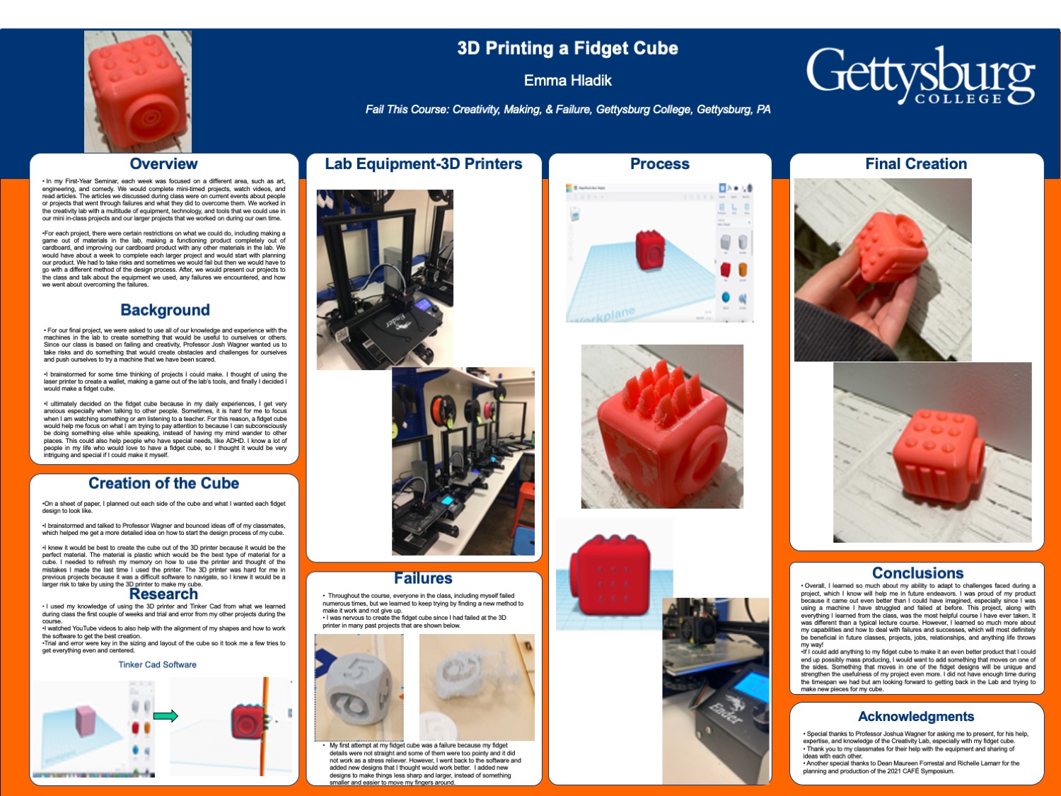 Showcase Image for 3D Printing a Fidget Cube