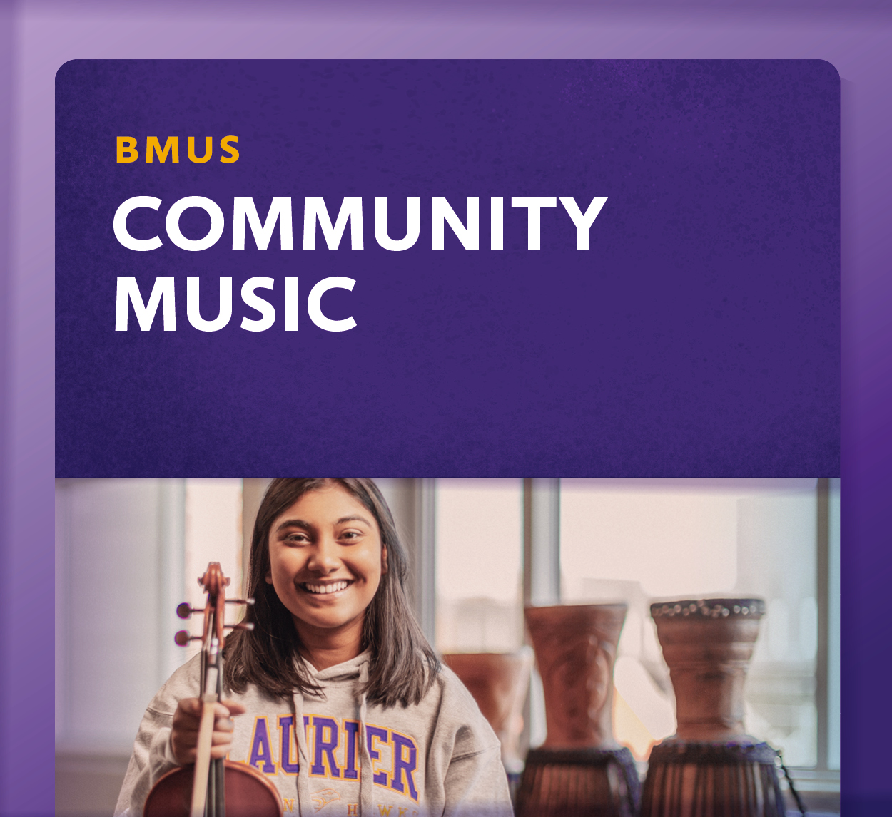 Showcase Image for Community Music (BMus)