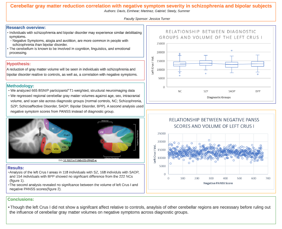 Showcase Image for Cerebellar gray matter reduction correlation with negative symptom severity in schizophrenia and bipolar subjects