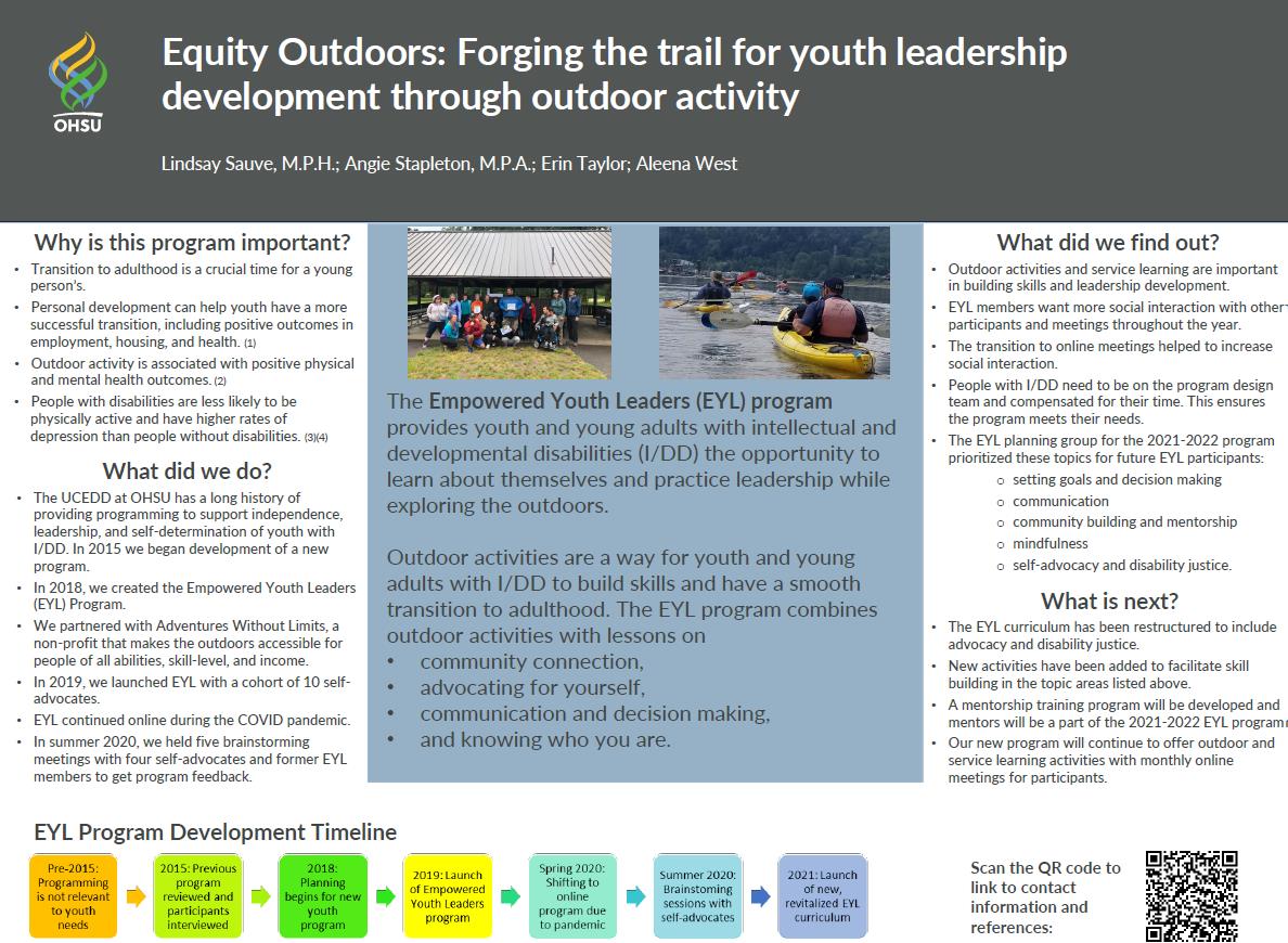 Showcase Image for Equity Outdoors: Foraging the trail of youth leadership development through outdoor activity