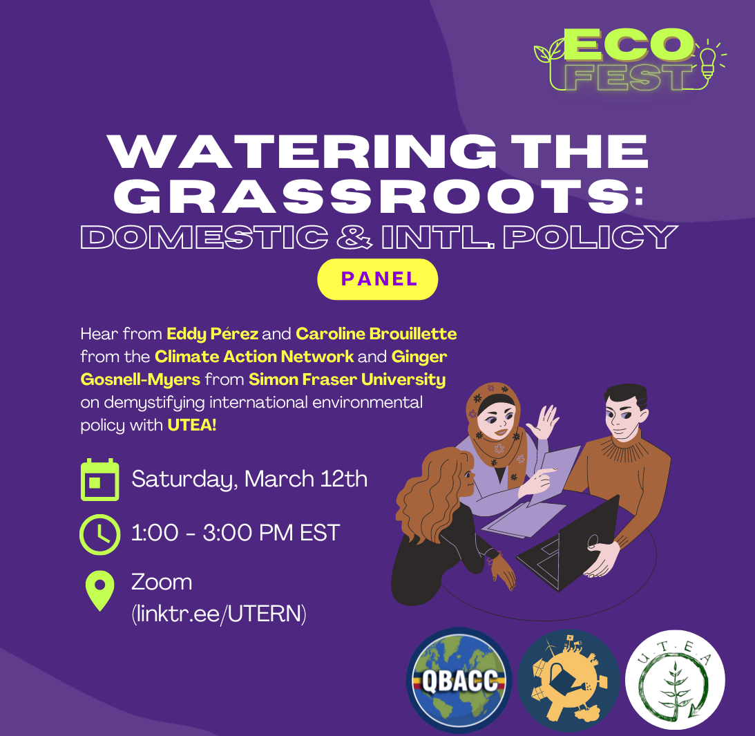 Showcase Image for EcoFest: Watering the Grassroots: Domestic and International Policy Panel