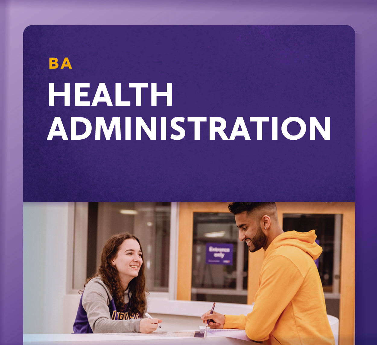 Showcase Image for Health Administration (BA)
