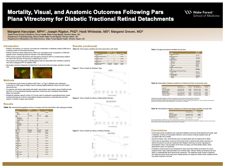 Showcase Image for Mortality, Visual, and Anatomic Outcomes Following Pars Plana Vitrectomy for Diabetic Tractional Retinal Detachments 
