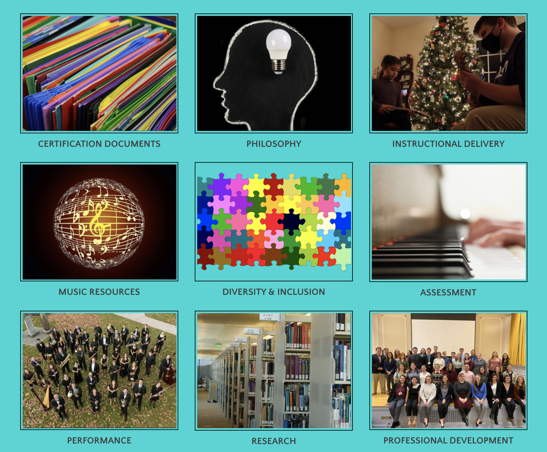 Showcase Image for Music Student-Teaching Portfolio