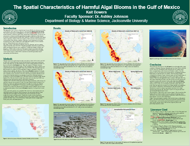 Showcase Image for The Spatial Characteristics of Harmful Algal Blooms in the Gulf of Mexico